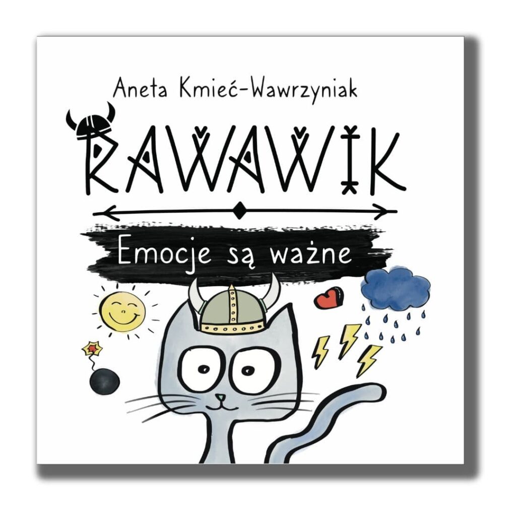 książka dla dzieci rawawik emocje są ważne kisążki o kocie wikingu