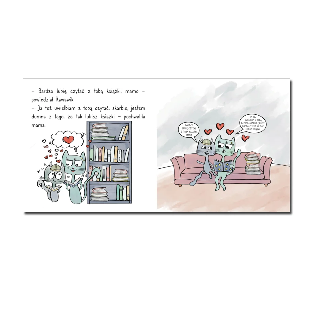 kot wiking, Rawawik, łódź wikingów, książki dla dzieci