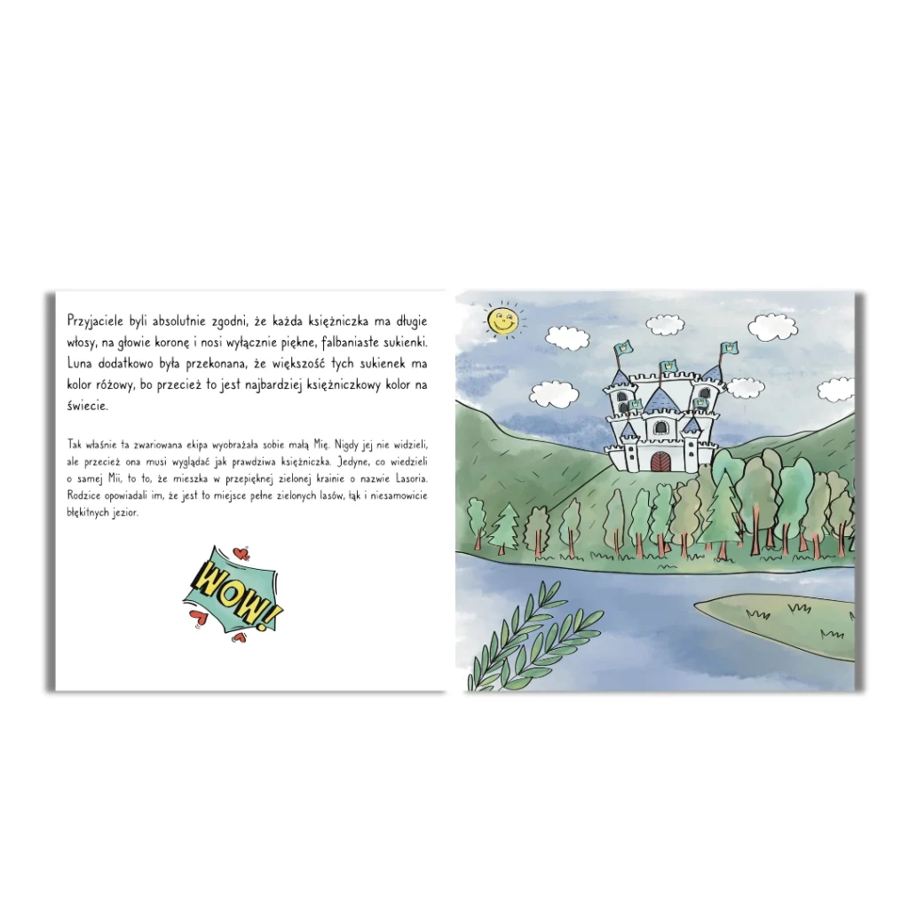 Rawawik i księżniczka buntowniczka książka dla dzieci, zamek na wzgórzu