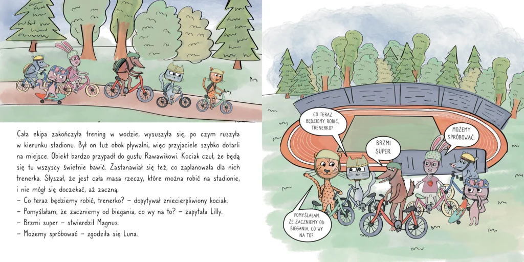 wartościowa książka dla dzieci, Rawawik. Sport to zdrowie