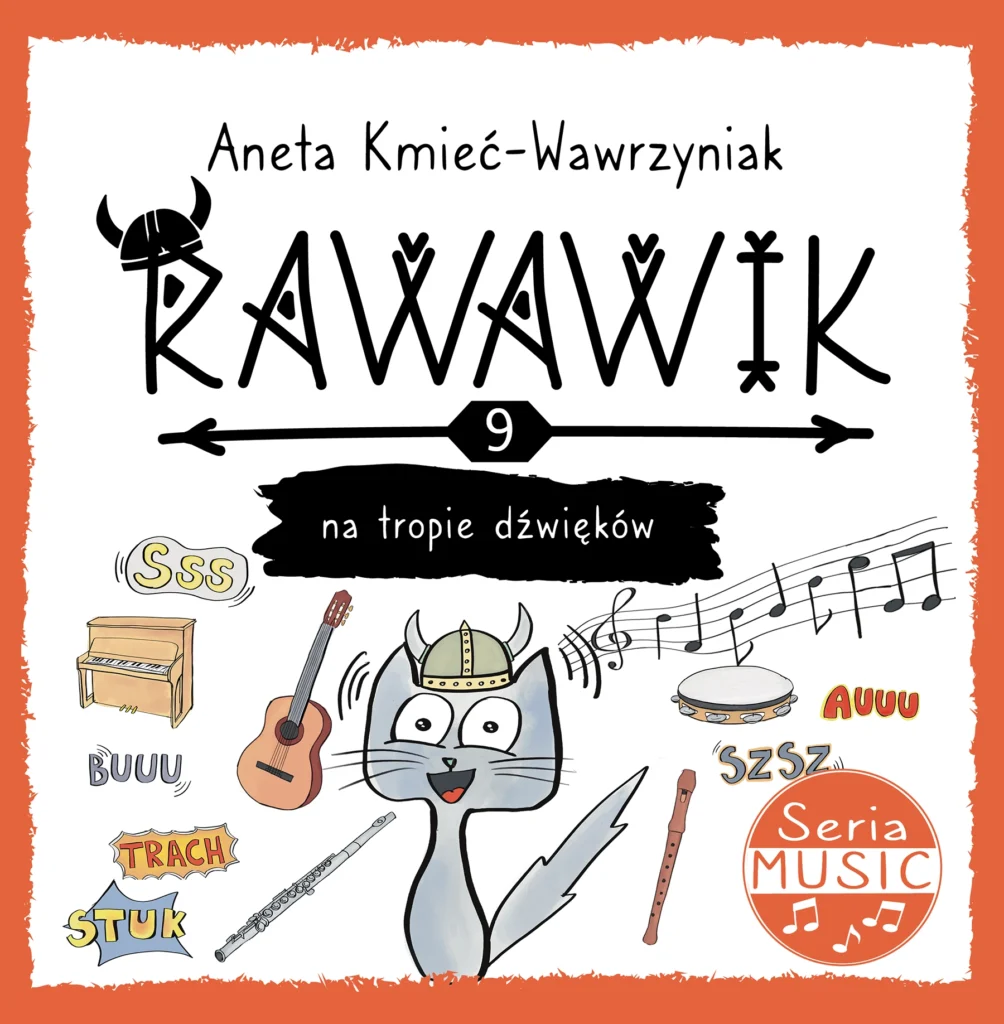 Rawawik na tropie dźwięków muzyączna logopedyczna książka dla dzieci