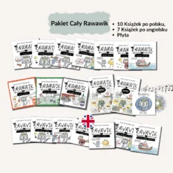 Rawawik Premium Mega Box: 10 Książek PL + 7 EN + 2 Komiksy + Płyta z Muzyką w Zestawie